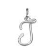 Sterling silver English letter pendant - I