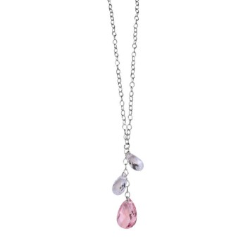 Swarovski Kristall Halskette Pink und Weiß und Silber 3170226 Laval 1878 29,90 €