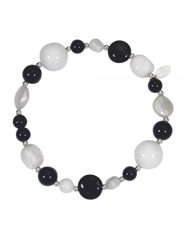Silver bracelet with Agatha, mother-of-pearl, freshwater pearl 3180349 îlOcéane 15,00 €