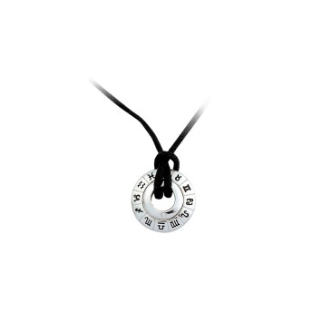 Zodiac pendant in 925/1000 silver with black cord 317588 Laval 1878 22,00 €
