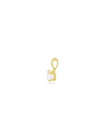 Gold plated zirconia pendant