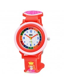 Uhr-Prinzessin QBOS mit roten Silikon-Armband 4500025-003 QBOSS 19,95 €