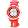 Princess QBOS watch with red silicone strap