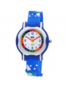 QBOS dolphin watch, dark blue silicone strap
