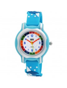 QBOS dolphin watch, blue lagoon silicone strap