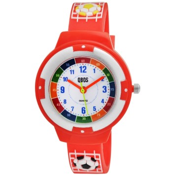 Football QBOS watch, red silicone strap 4500022-003 QBOSS 12,00 €