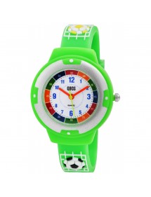 Montre pédagogique QBOS Football bracelet en silicone vert clair 4500022-004 QBOSS 12,00 €
