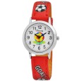 Football QBOS watch with red leather strap