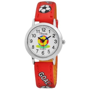 Reloj de fútbol QBOS con correa de cuero rojo 4900001-005 QBOSS 12,00 €