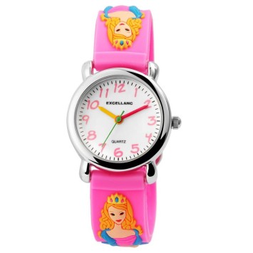 Montre Princesse Excellanc avec bracelet en silicone rose 4500019-001 Excellanc 19,90 €