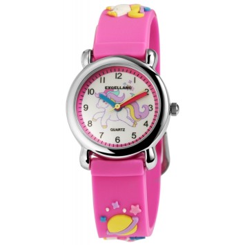 Reloj Excellanc Pony con correa de silicona rosa 4500006-001 Excellanc 15,00 €