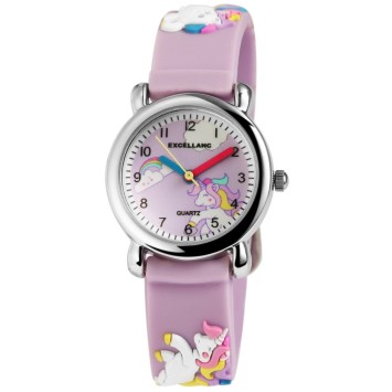 Excellanc Pony Uhr lila Bildschirm und lila Silikonarmband 4500005-003 Excellanc 19,00 €